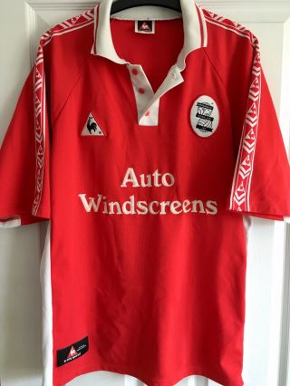 Birmingham City Football Shirt 1998/99 Red Away Size Adults Medium Vintage