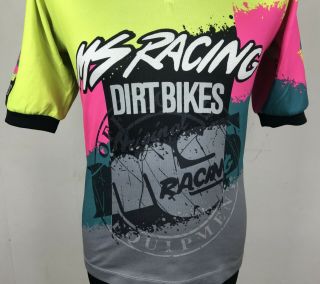 Vintage 80s/90s MS Racing Motocross Jersey Men ' s Size M Dirt Bikes MSR Very Rare 3