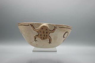 Vintage Zuni Pueblo Mexico Frog Pottery Fetish Bowl Old Antique Southwest