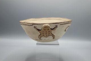 Vintage Zuni Pueblo Mexico Frog Pottery Fetish Bowl Old Antique Southwest 5