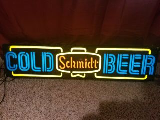 Vintage Schmidt Beer Lighted Sign.