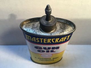 Vintage Mastercraft Oil Can Lead Handy Oiler NOS Full 3 House Rare Gun Browning 7