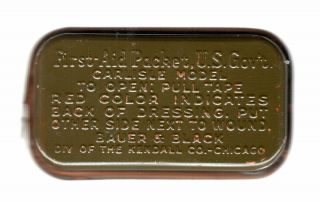 Wwii First - Aid Packet Carlisle Model In Brass Box