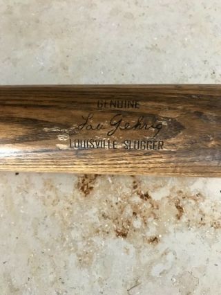 Old Vintage Lou Gehrig Rare Trade Mark Reg 125 Louisville Slugger Bat