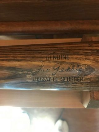 Old Vintage Lou Gehrig Rare Trade Mark Reg 125 Louisville Slugger Bat 2
