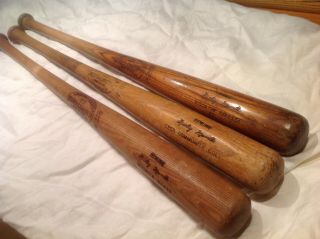 Vintage Baseball Bat Mickey Mantle Set Of Three