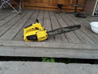 Vintage Mcculloch Power Mac 6 Automatic Chainsaw Old Saw With Case