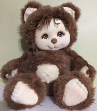Vintage My Child Mattel Doll Brown Bear Pet Baby Plush 1986 Stuffed Animal