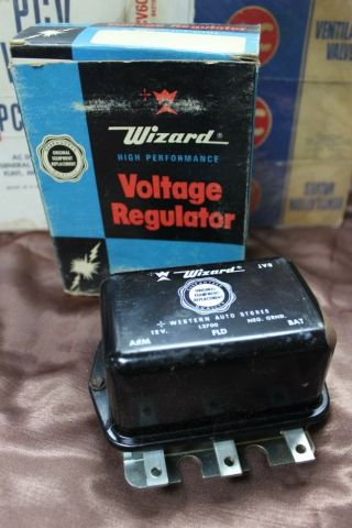 Nos Vintage 12 Volt Wizard High Performance Voltage Regulator L - 3700 R182 (e)