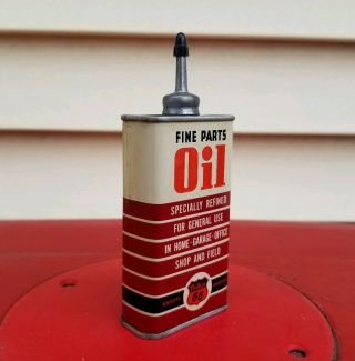 Vintage Phillip ' s 66 Fine Parts Oil Lead Top Handy Oiler Oil Can Household NOS 3