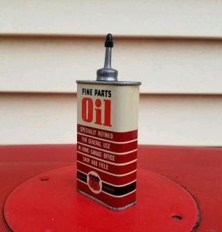 Vintage Phillip ' s 66 Fine Parts Oil Lead Top Handy Oiler Oil Can Household NOS 4