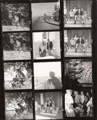 Jeff Richards Duck Hunting Vintage 21/4 Contact Sheet Photo