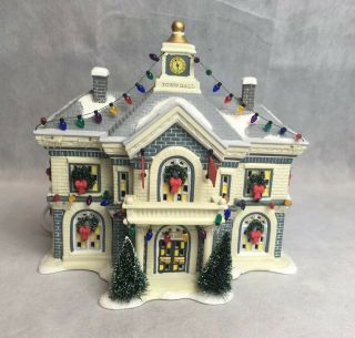 Rare A Christmas Story Hammond Town Hall Dept 56 Village Building 2006 Green Box