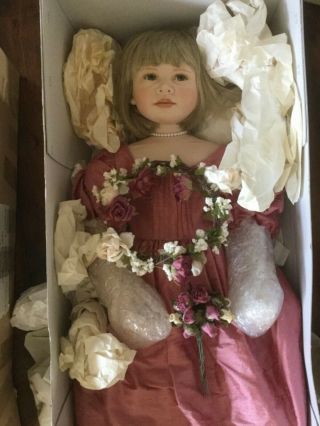 RARE Porcelain Doll ANNELIES by Christine Orange 2 of 8 1996 2