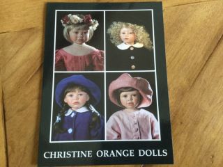 RARE Porcelain Doll ANNELIES by Christine Orange 2 of 8 1996 6