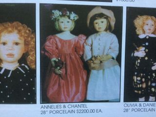 RARE Porcelain Doll ANNELIES by Christine Orange 2 of 8 1996 9
