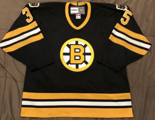 Andy Moog Boston Bruins Vintage Ccm All Sewn Game Jersey