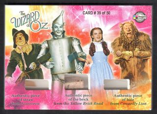 The Wizard Of Oz (breygent/2007) Authentic Movie Prop Card Bsh (rare 39/50)
