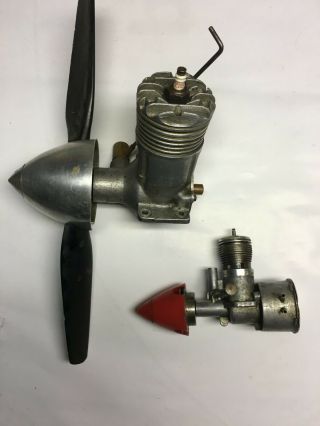 Vintage O&r (?) Special 26 And Unknown 049 Glow Model Airplane Engines