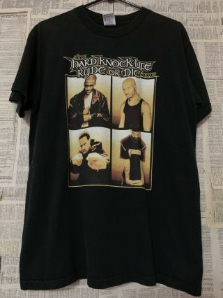 Vtg 90s Jay Z Dmx The Hard Knock Life Ryde Or Die Tour T - Shirt