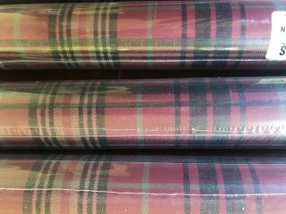 VINTAGE STOCK RALPH LAUREN CLASSIC PLAID WALLPAPER LCW014008 5 Dbl Rolls 4