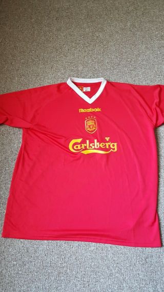 Liverpool Vintage European Cup Football Shirt Size X Large Bnwt
