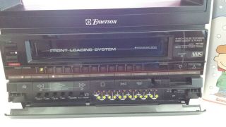 Emerson 10” Tv Vcr Combo VCT120 Vintage 100 And perfectly ac/dc 4
