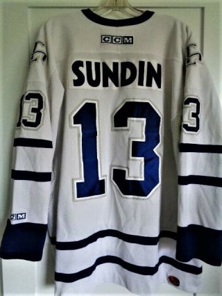 Vintage Mats Sundin Toronto Maple Leafs Ccm Jersey Adult Large Xl Stitched