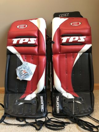 Louisville Tps Bionic Goalie Pads 33 " Rare Unique Hockey Canada $1300