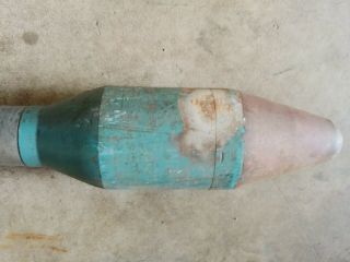 VINTAGE 1953 FUZE DUMMY ROCKET/PRACTICE ROCKET - 3.  5 Inch M405 Korea war era 5