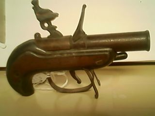 Vintage Alfred Dunhill Of London Flintlock Pistol Table Lighter