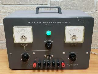 Vintage Heathkit Ps - 4 Regulated Vacuum Tube Power Supply Up To 450 Volts