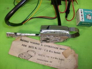 Nos Vintage Chrome Turn Signal Switch Rat Hot Rod
