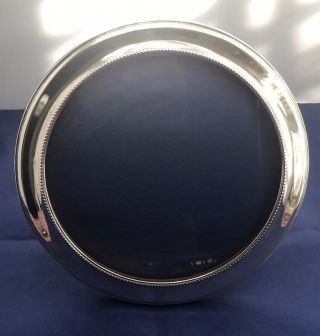 English W.  I.  Broadway & Co.  925 Sterling Round Photo Frame