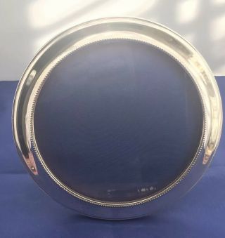 English W.  I.  Broadway & Co.  925 Sterling Round Photo Frame 2