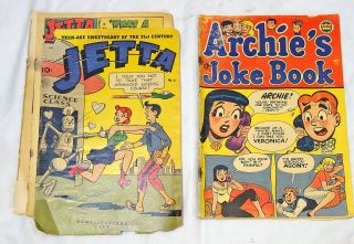 9 Vintage 1950 ' s Teen Comic Books Archie Joke Book Laugh Mazie Flat Top Etc. 2