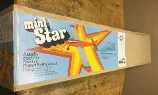 Vintage Midwest Mini Star Model Rc Airplane Kit