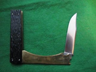 Vintage Rare Kabar Union Cutlery Tri - Fold Fishing Knife