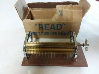 Vintage Read Smock Gathering Machine 16 Row Pleater W/metal Handle