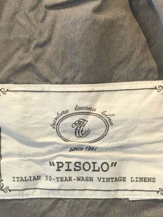 Restoration Hardware Italian 50 - Year - Wash Vintage Duvet “PISOLO” Full/Queen FOG 3