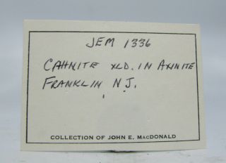 Cahnite Franklin Mine Franklin Sussex County Jersey - Rare 9