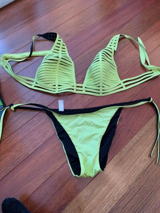 La Perla Bikini Rare And Stunning Vintage Find Worn 1x Reversible Yellow