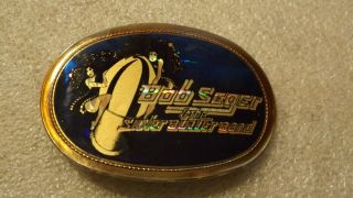 Vtg Pacifica Belt Buckle Bob Seger Silver Bullet Band (w)