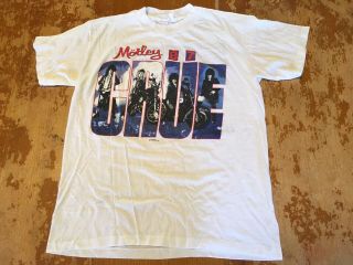 Vintage 1987 Motley Crue Tour Shirt T - Shirt Ozzy Osbourne Iron Maiden