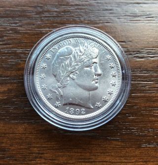 1892 Barber Half Dollar In Top.  Rare Find