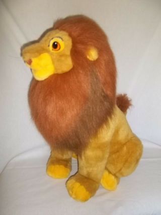 Disney 30 " Plush Adult Simba Mufasa Large Lion King Stuffed Animal Big Jumbo Vtg