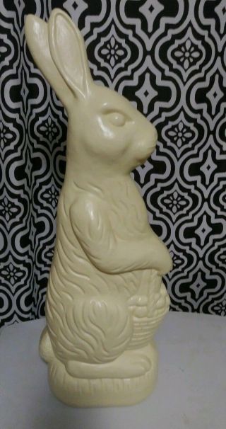 Vintage Don Featherston 31 " White Chocolate Blow Mold Easter Bunny