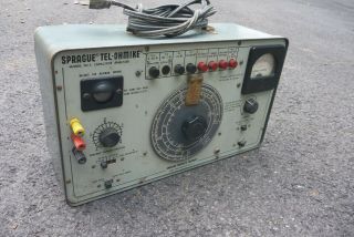 Vintage Sprague TO - 5 TEL - OHMIKE Capacitor Analyzer 7