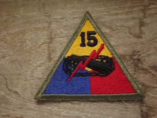 Ww2 15th Armored Division Patch