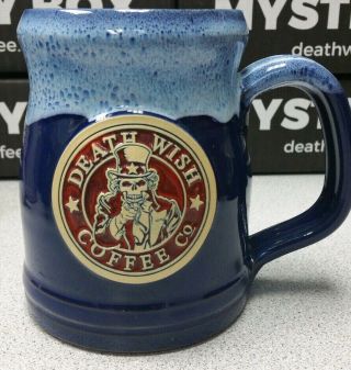Rare Death Wish Coffee Uncle Sam Mug 1441/2000 Limited Edition Dwcc Tankard